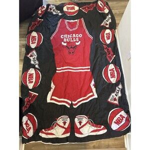 Vintage Chicago Bulls Twin Comforter NBA Jordan Era 90’s